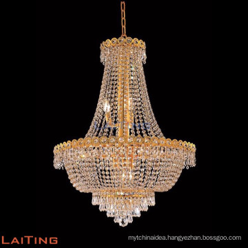 Empire crystal chandelier gold chandelier made in China